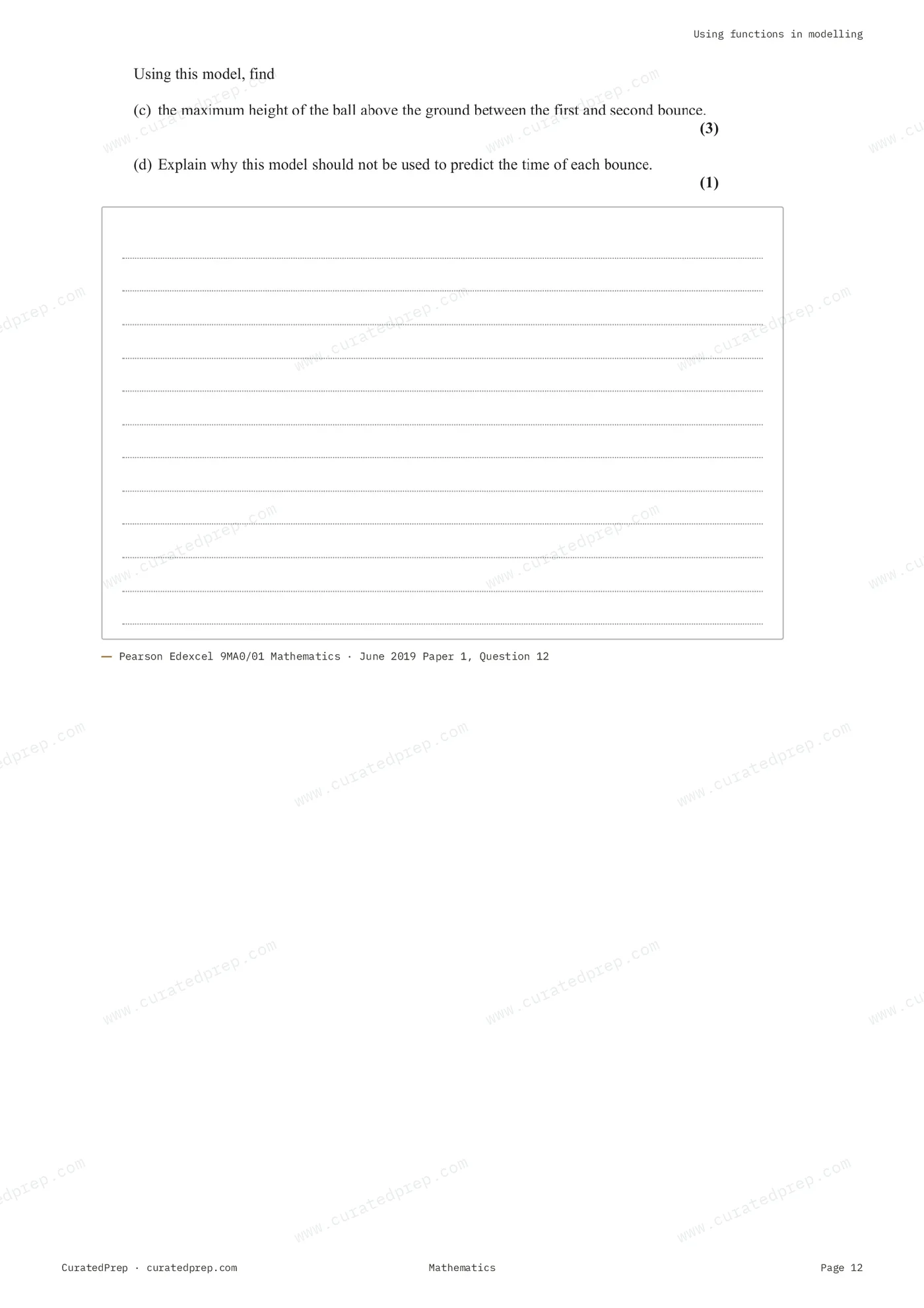 Worksheet, page 12