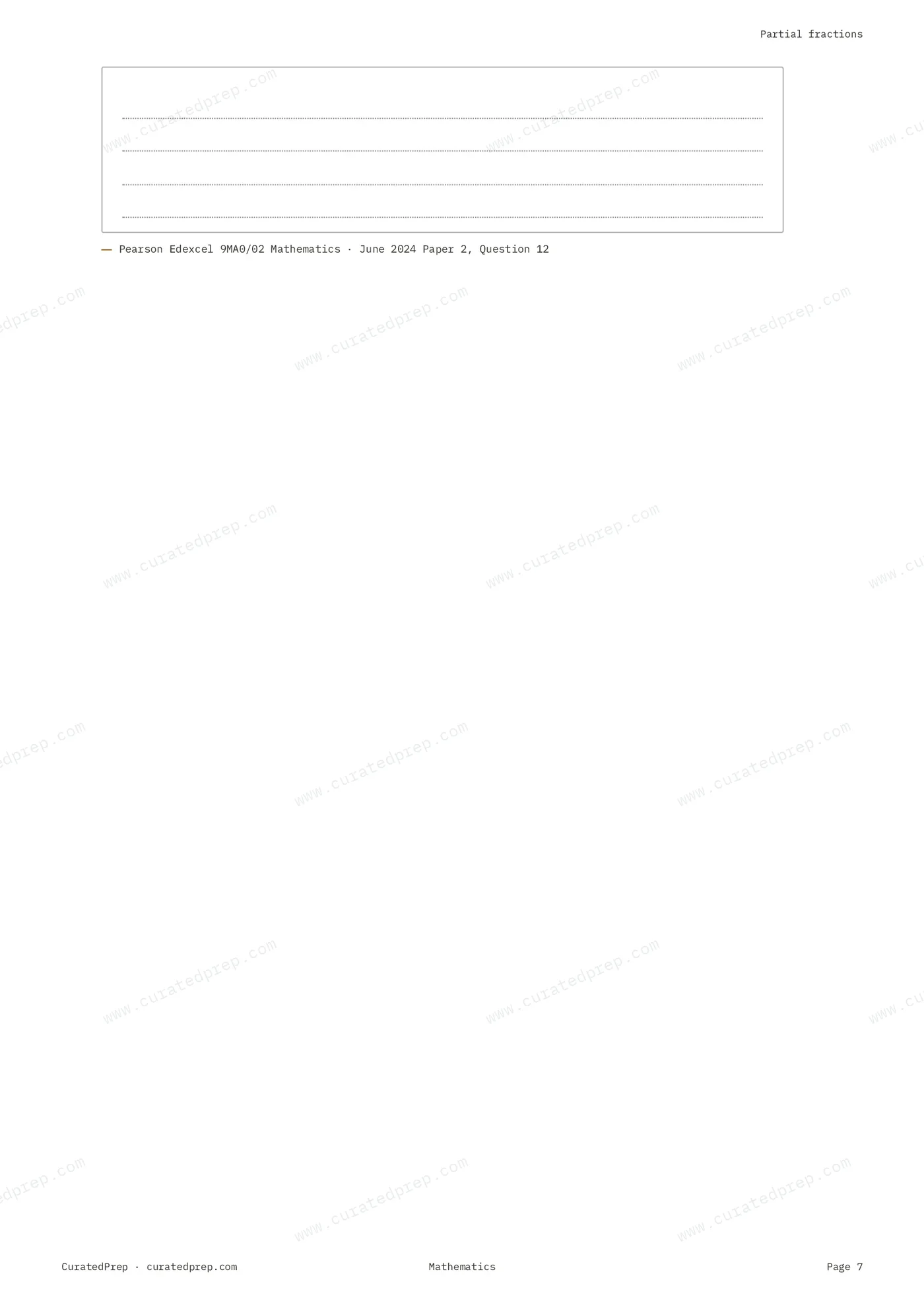 Worksheet, page 7