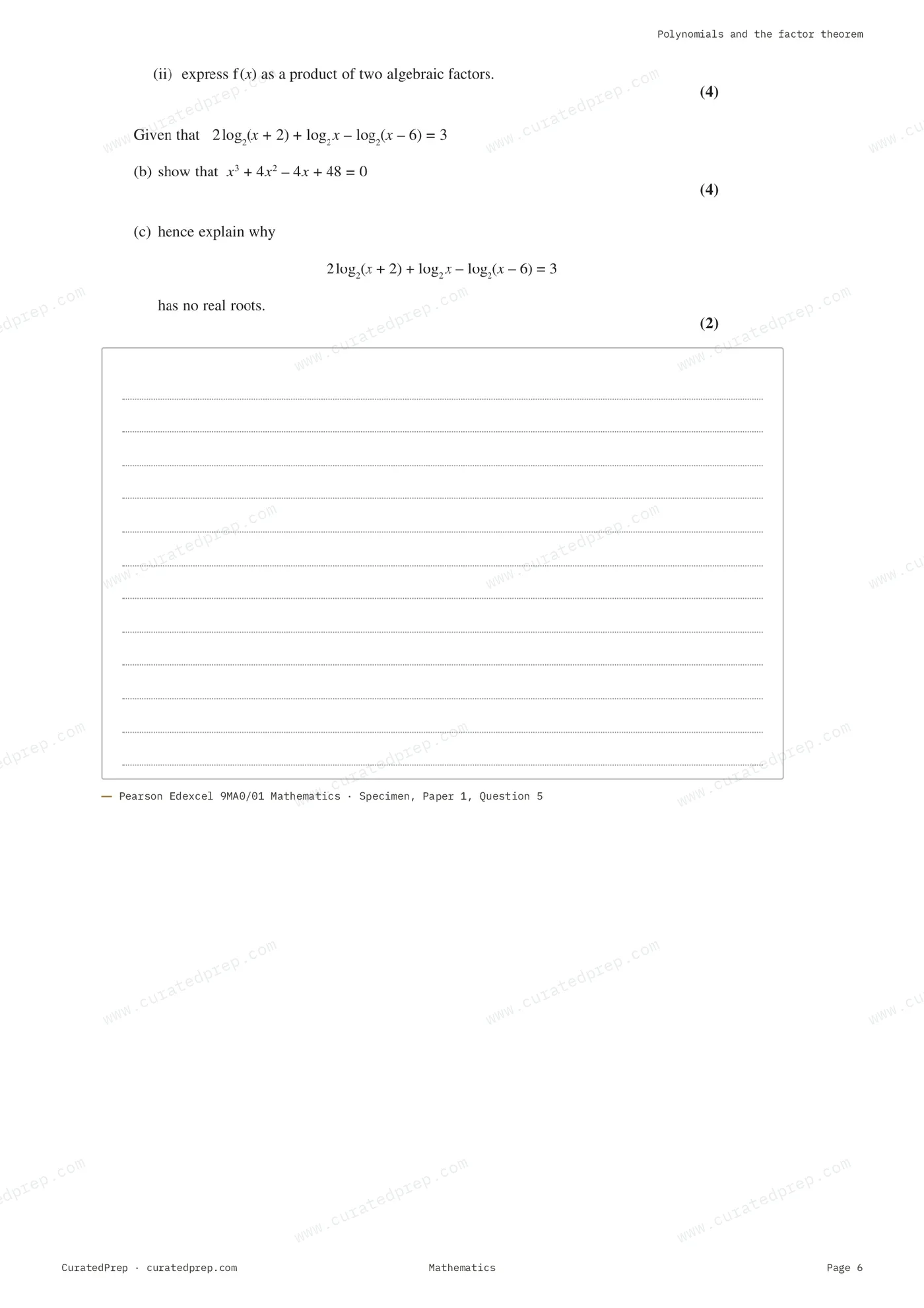 Worksheet, page 6