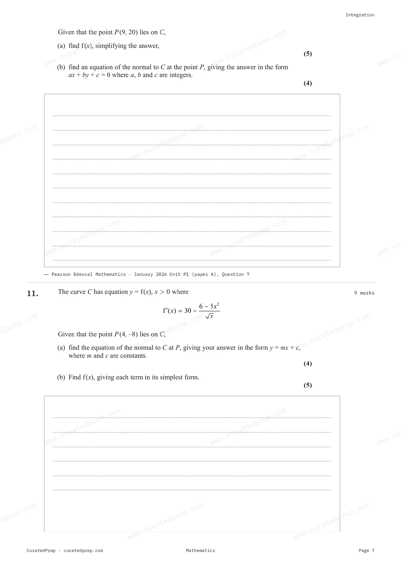 Worksheet, page 7