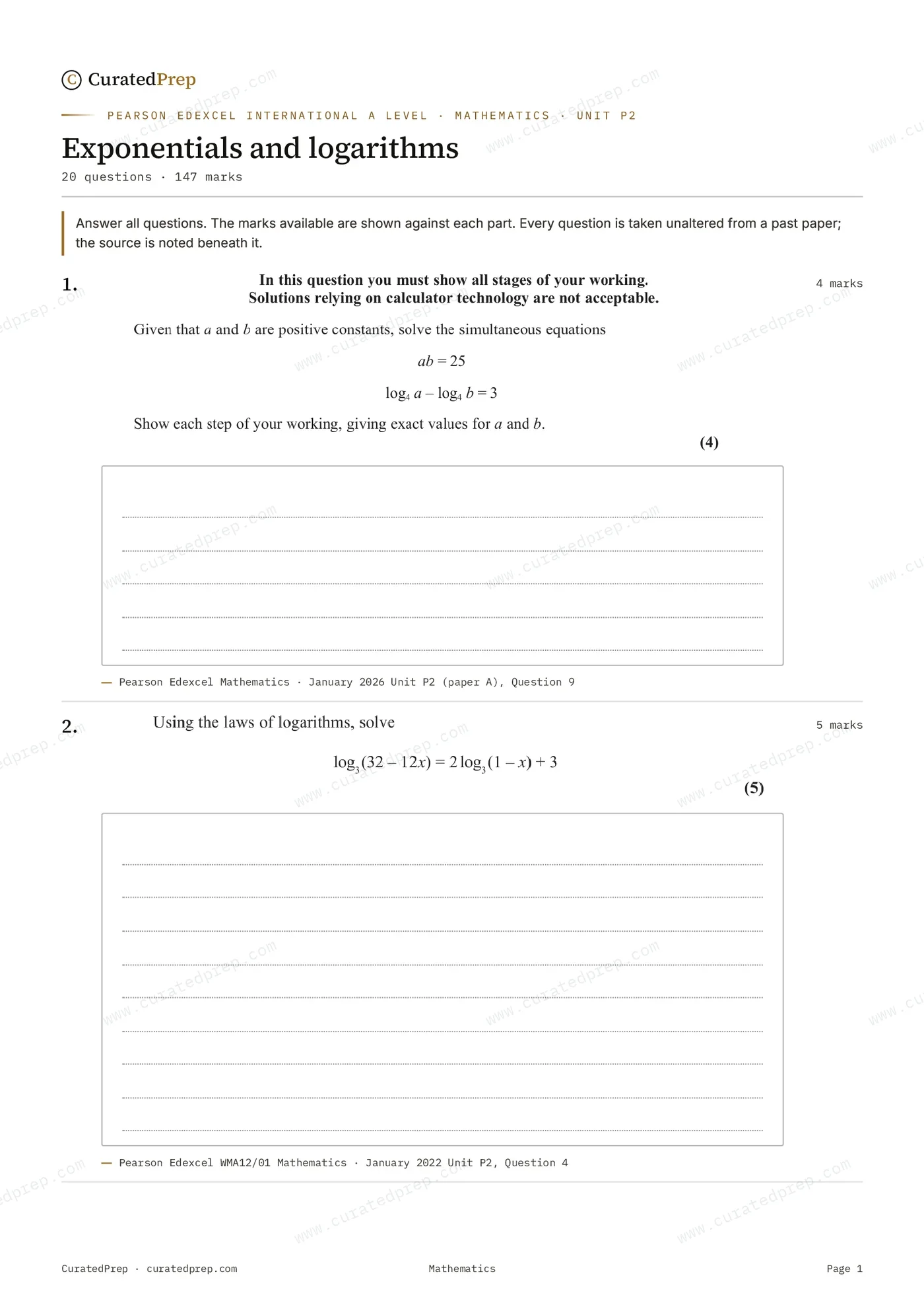 Worksheet, page 1