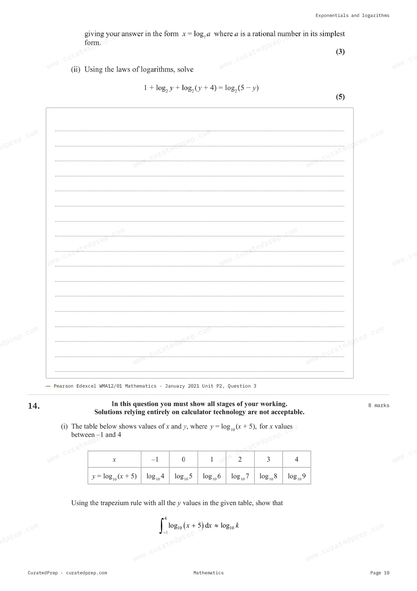 Worksheet, page 10