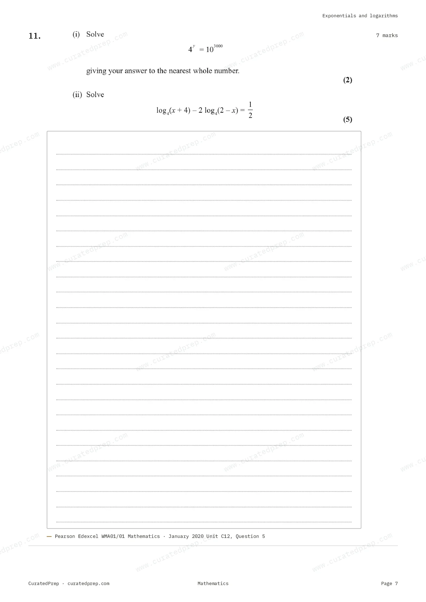 Worksheet, page 7