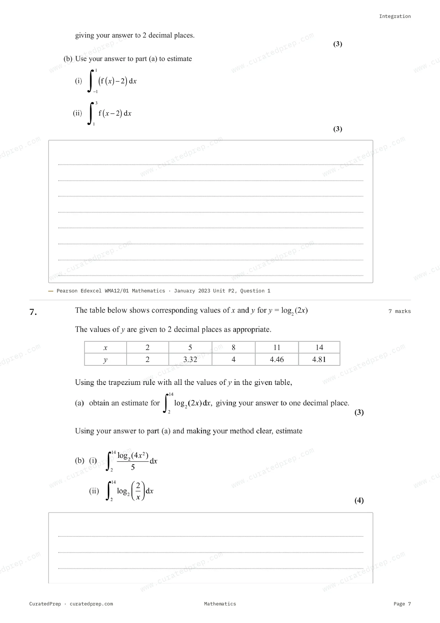 Worksheet, page 7