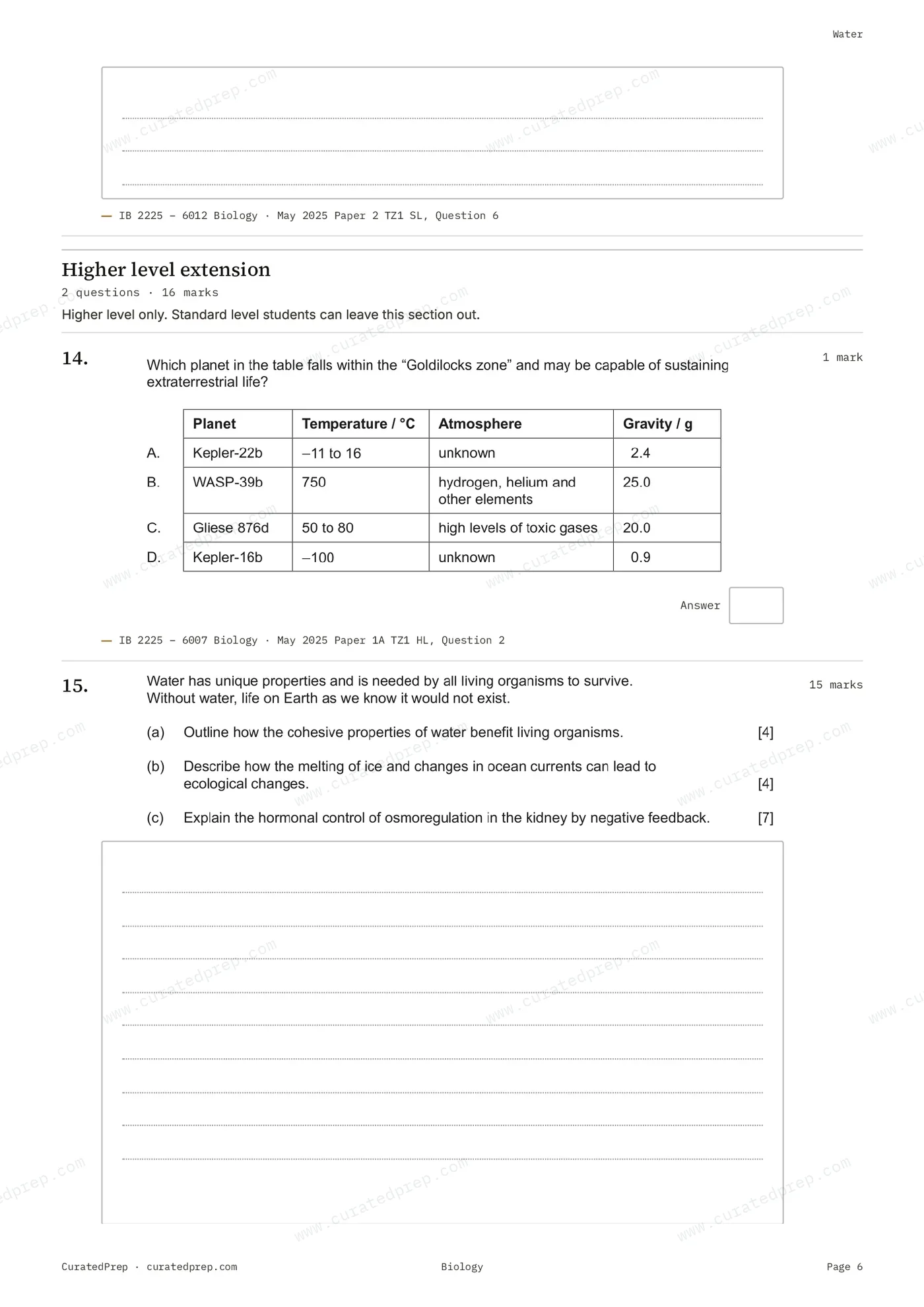 Worksheet, page 6