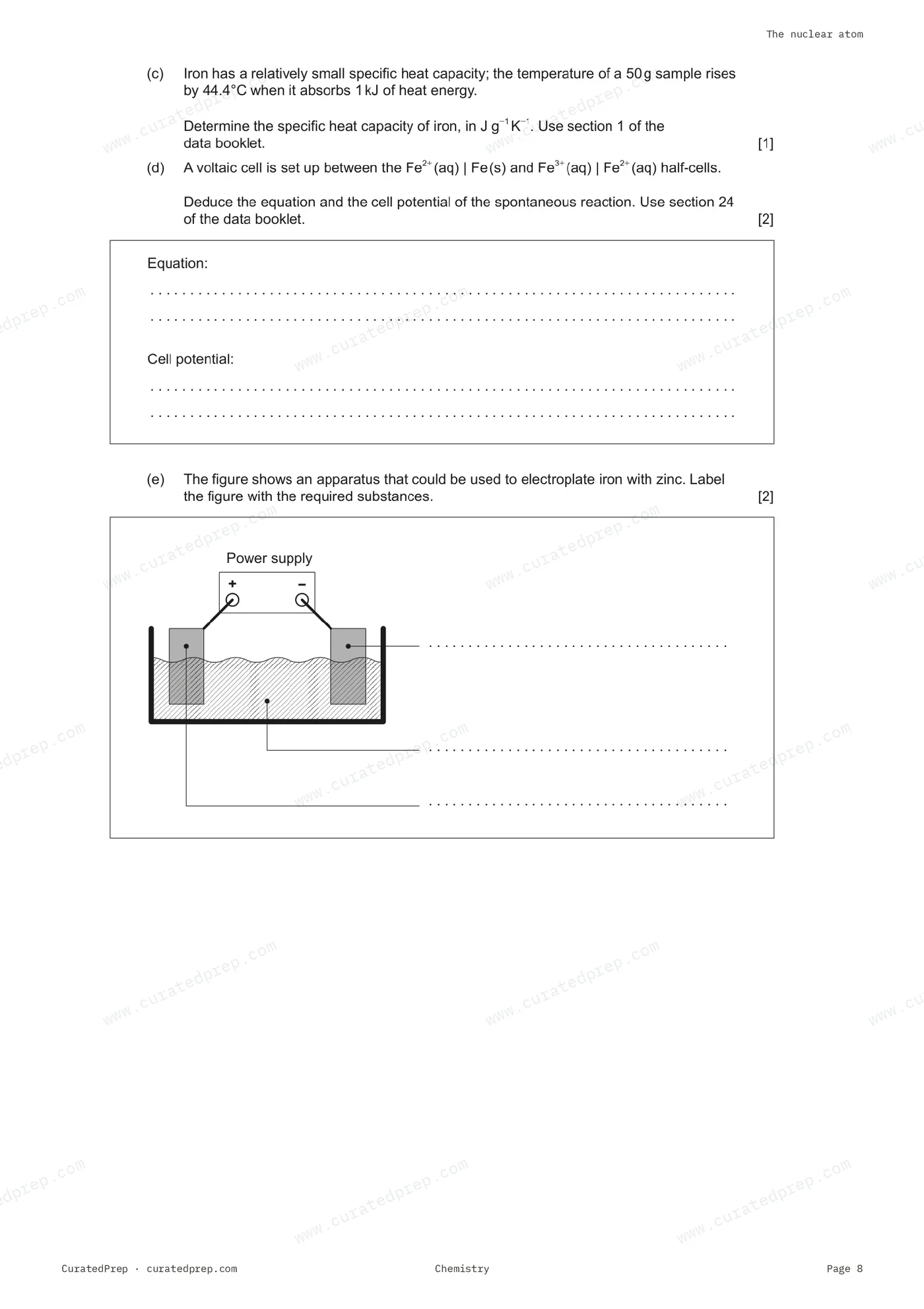 Worksheet, page 8