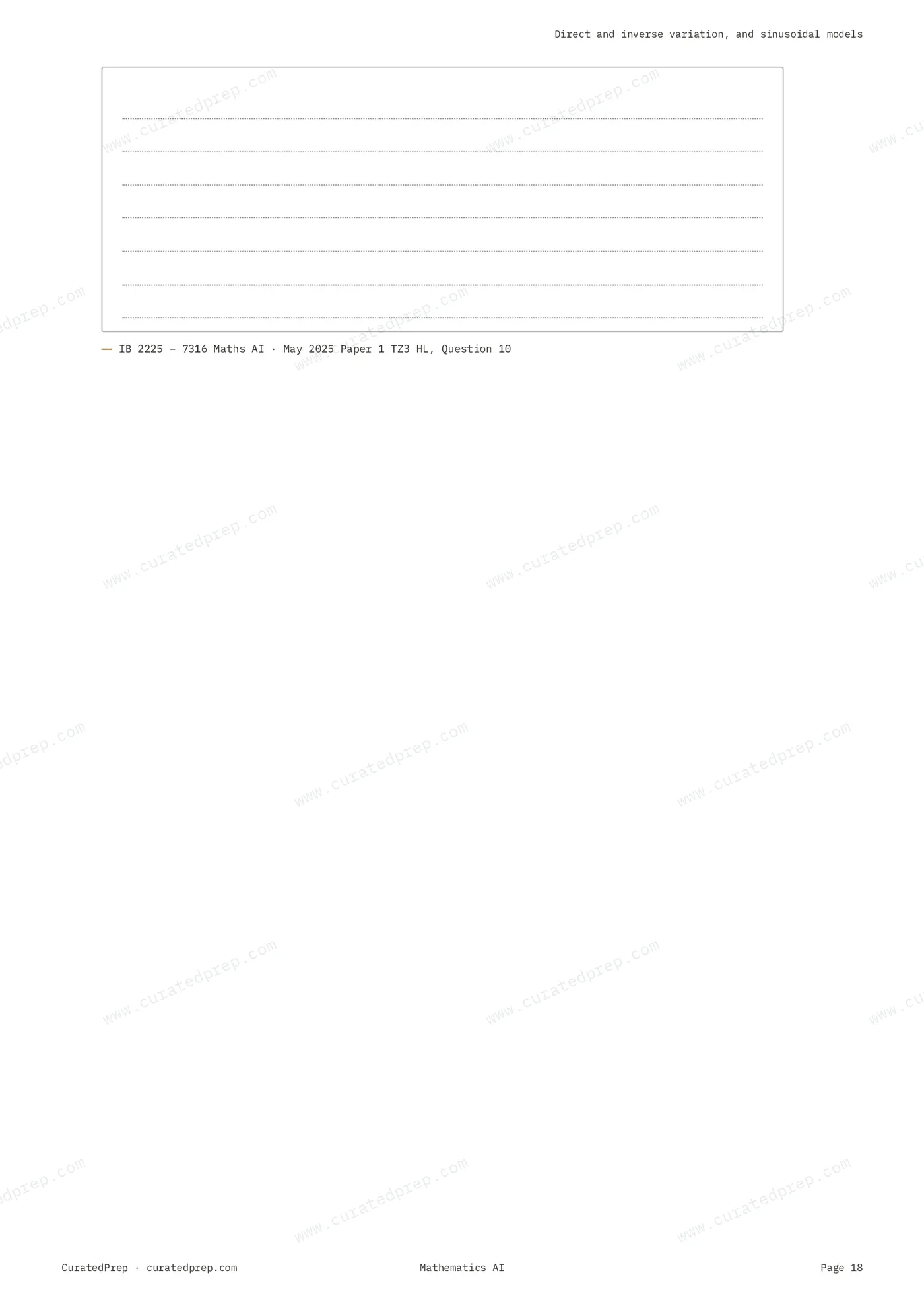 Worksheet, page 18