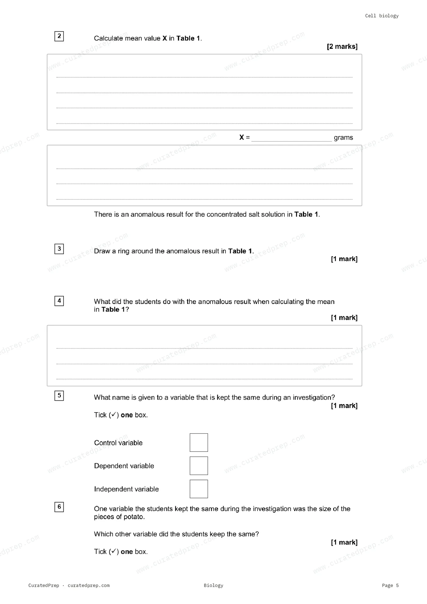 Worksheet, page 5
