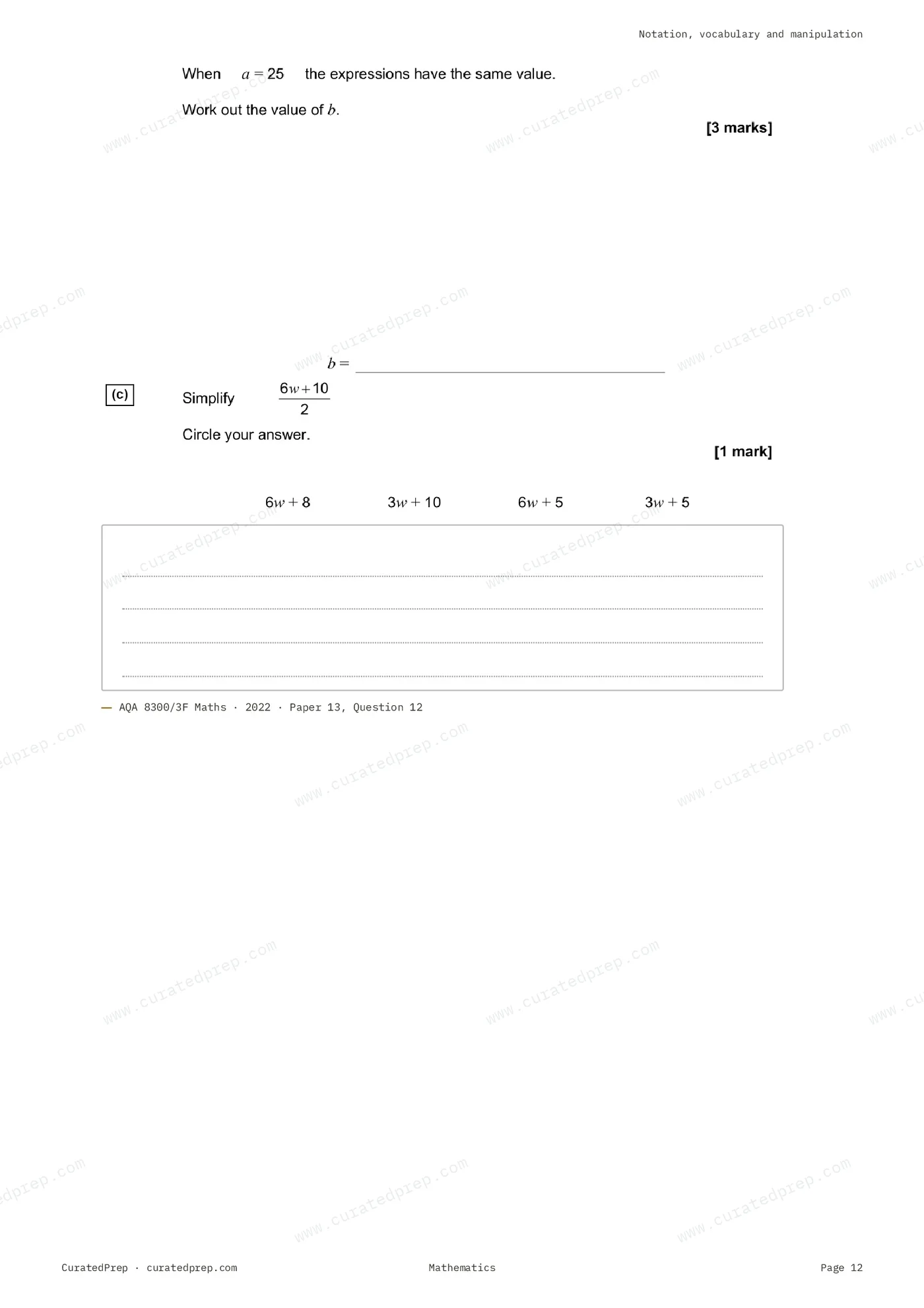 Worksheet, page 12