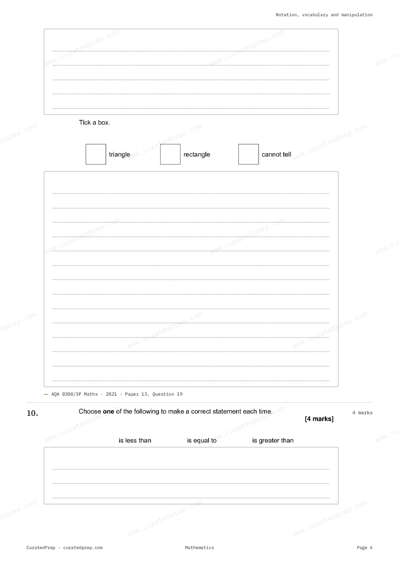 Worksheet, page 6