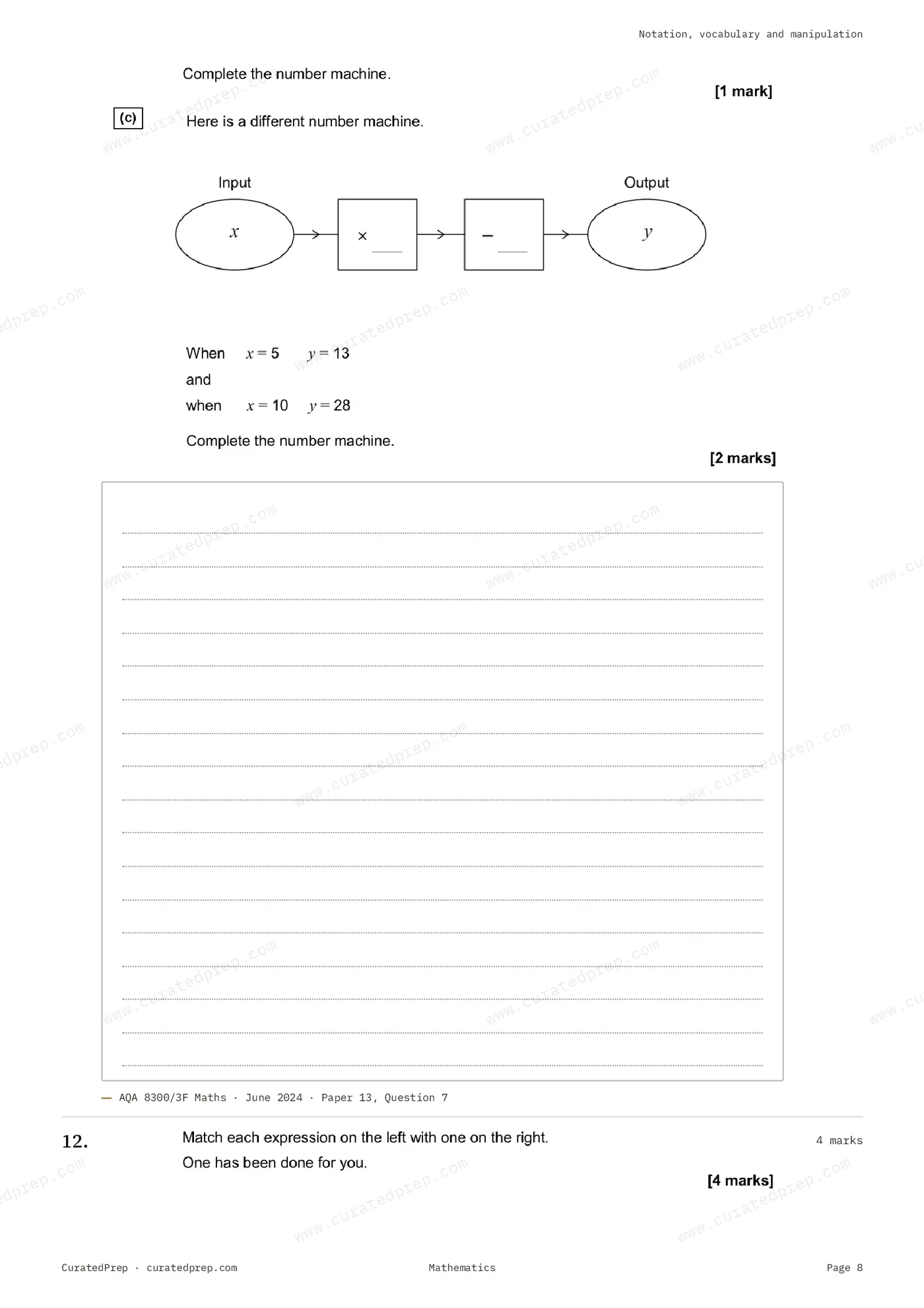Worksheet, page 8