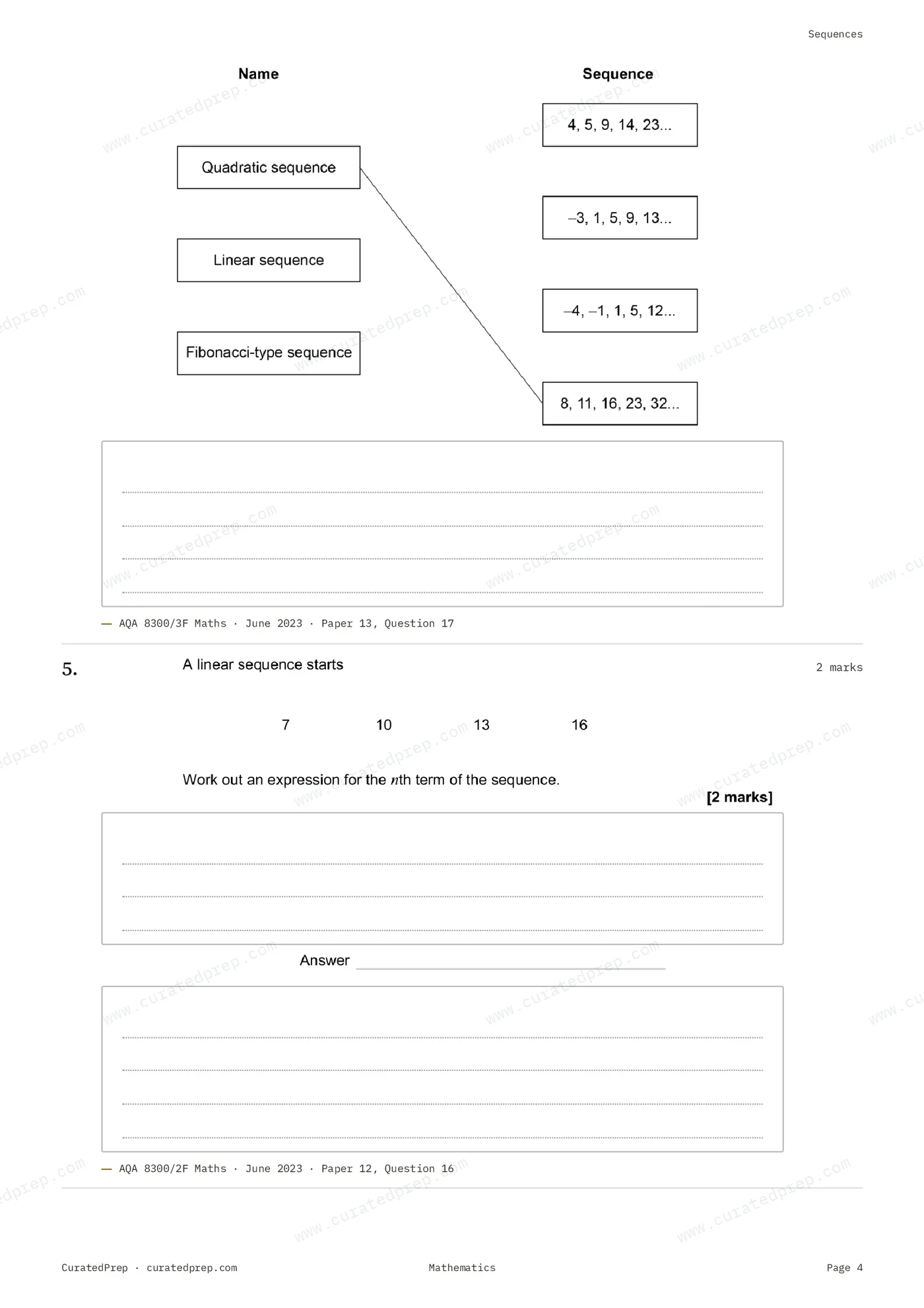 Worksheet, page 4
