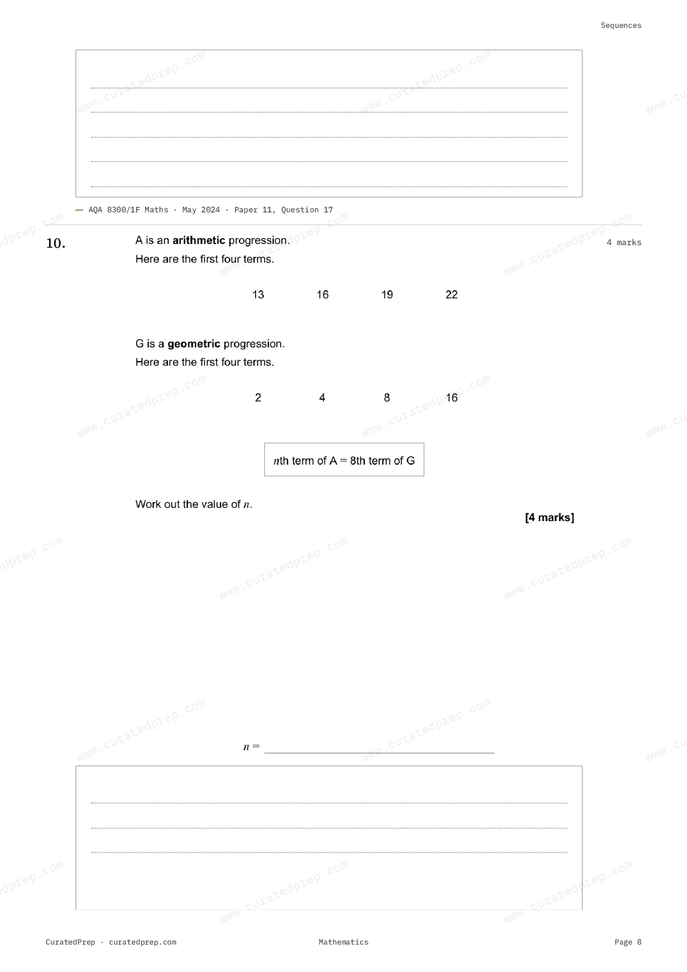 Worksheet, page 8