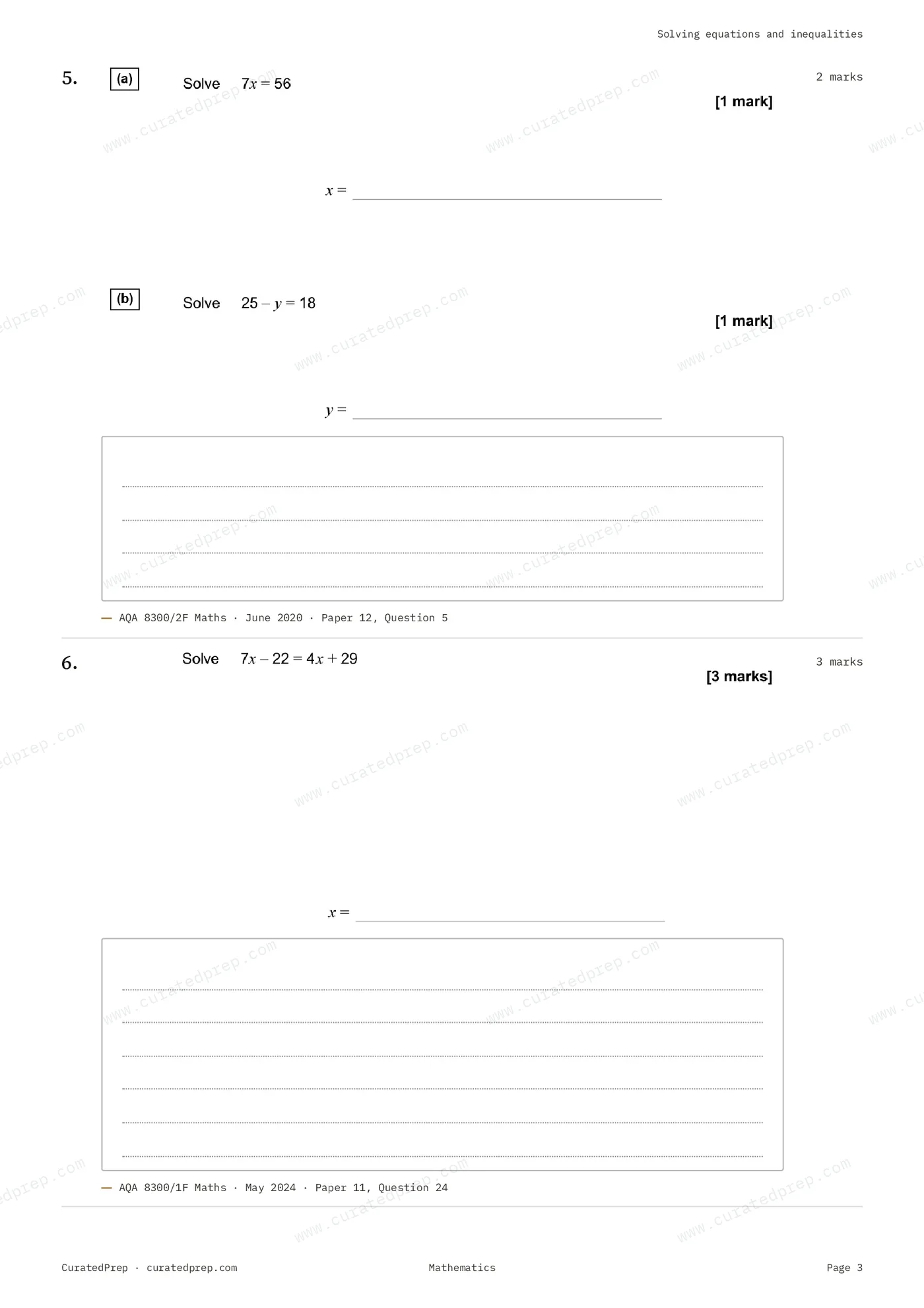 Worksheet, page 3