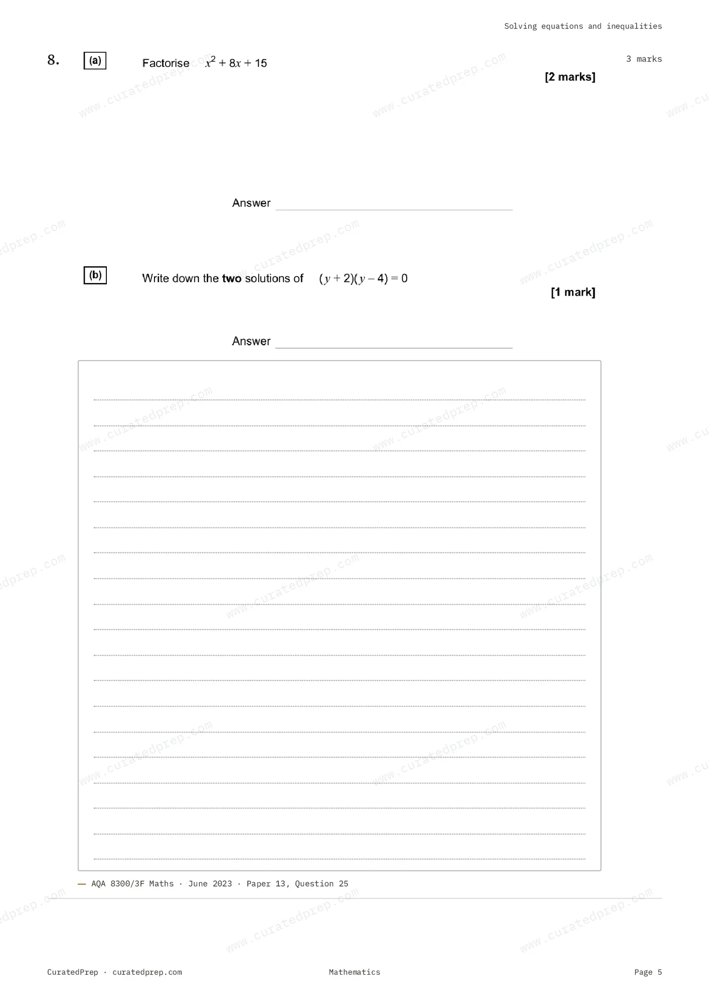 Worksheet, page 5