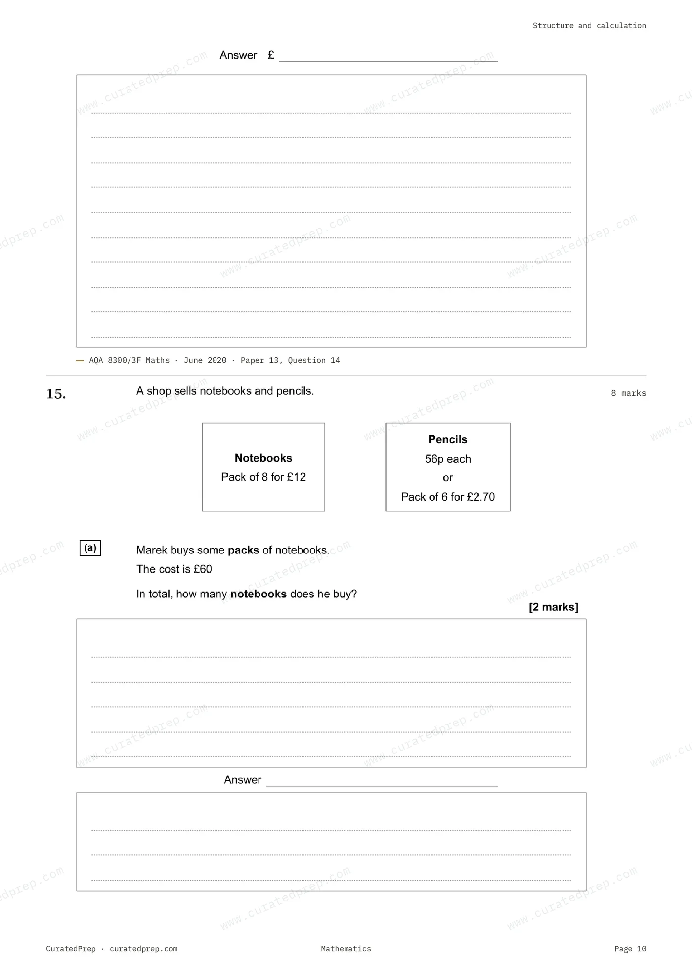 Worksheet, page 10
