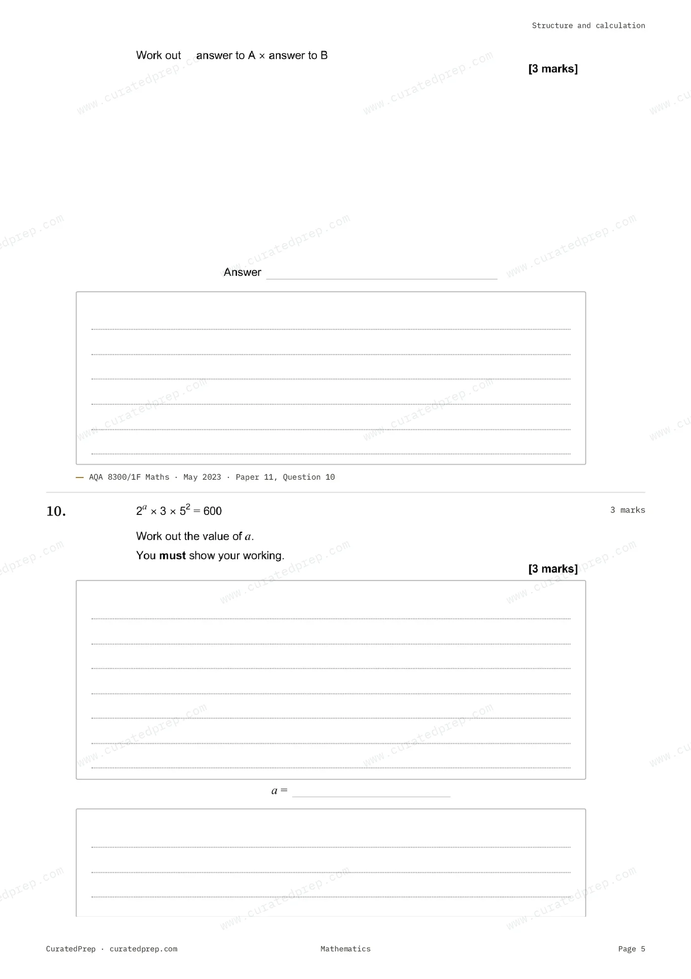 Worksheet, page 5
