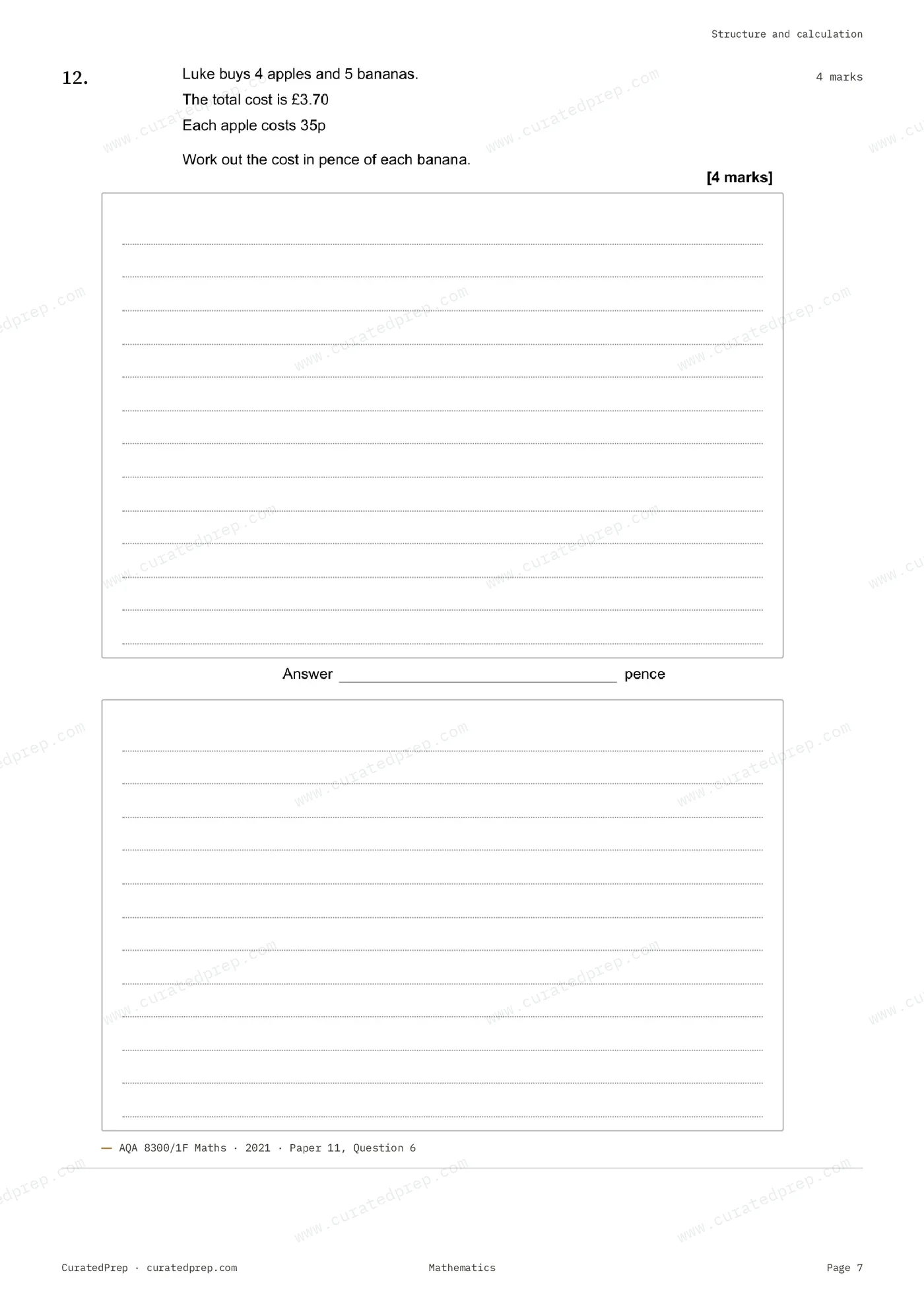 Worksheet, page 7