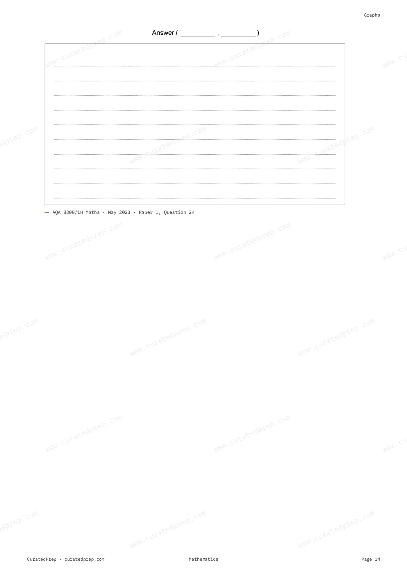 Worksheet, page 14