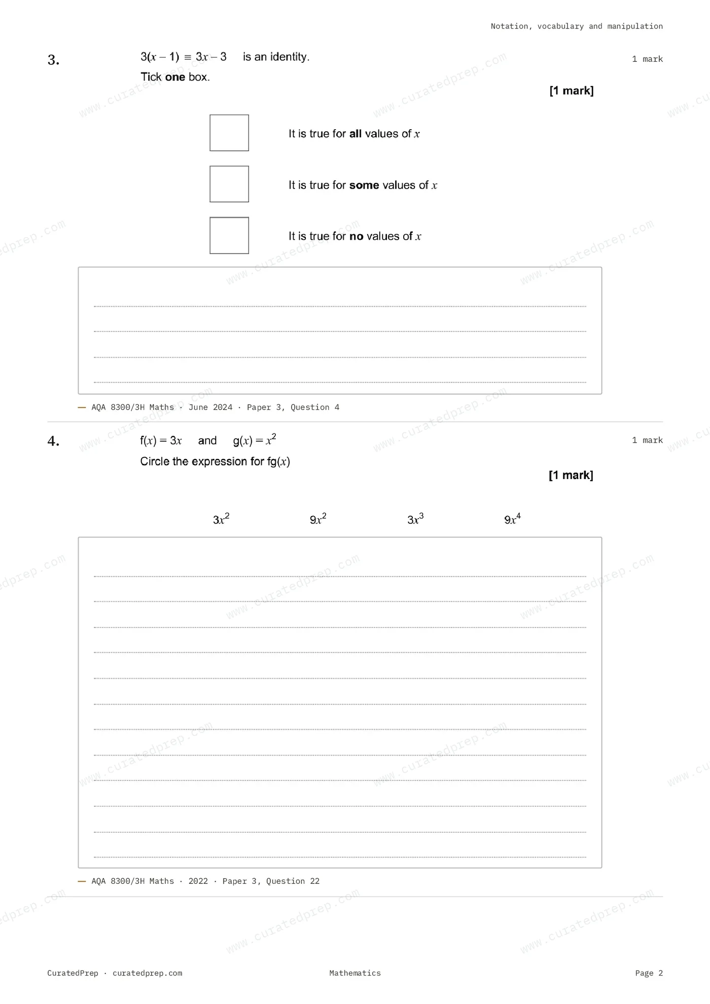 Worksheet, page 2