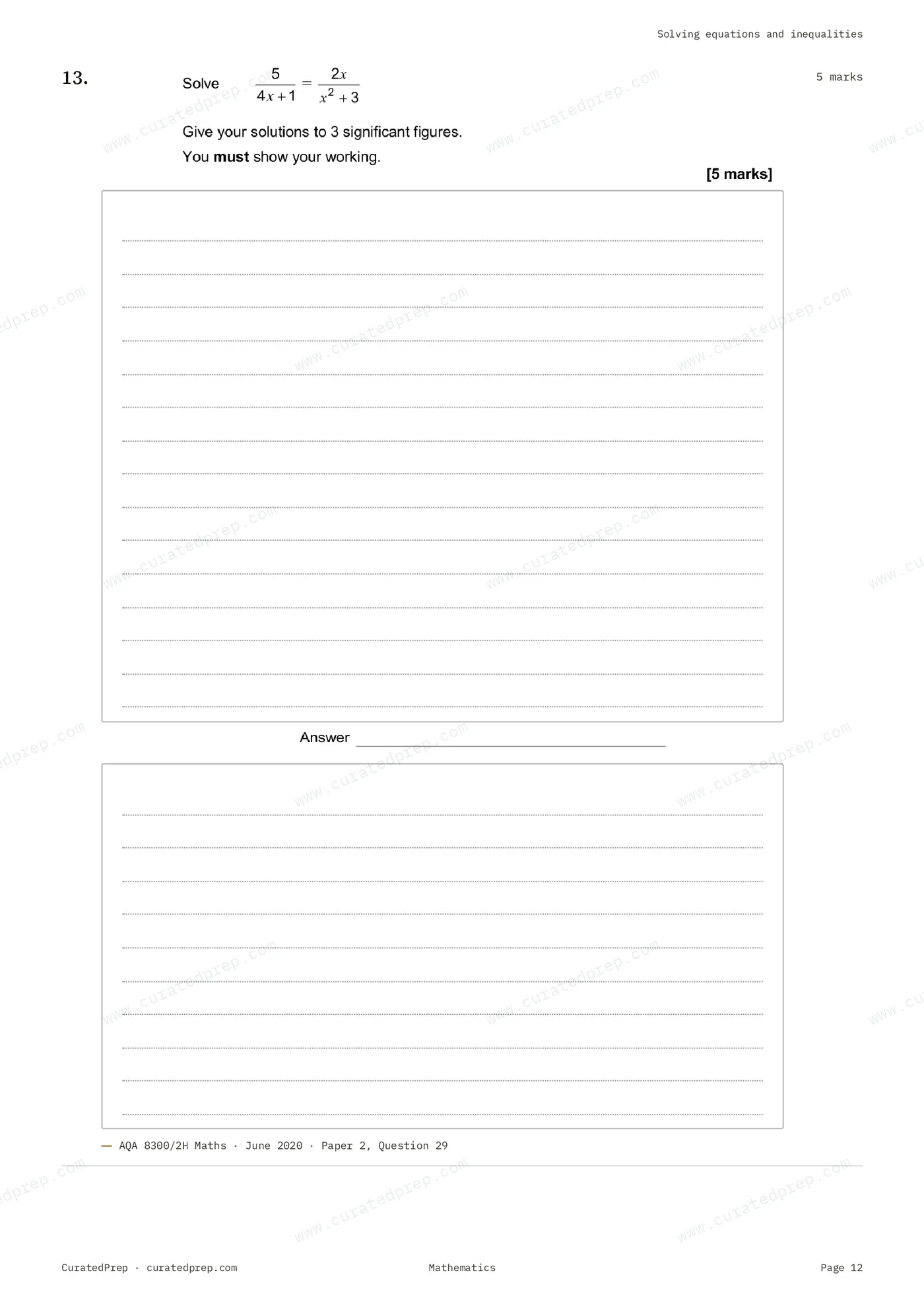 Worksheet, page 12