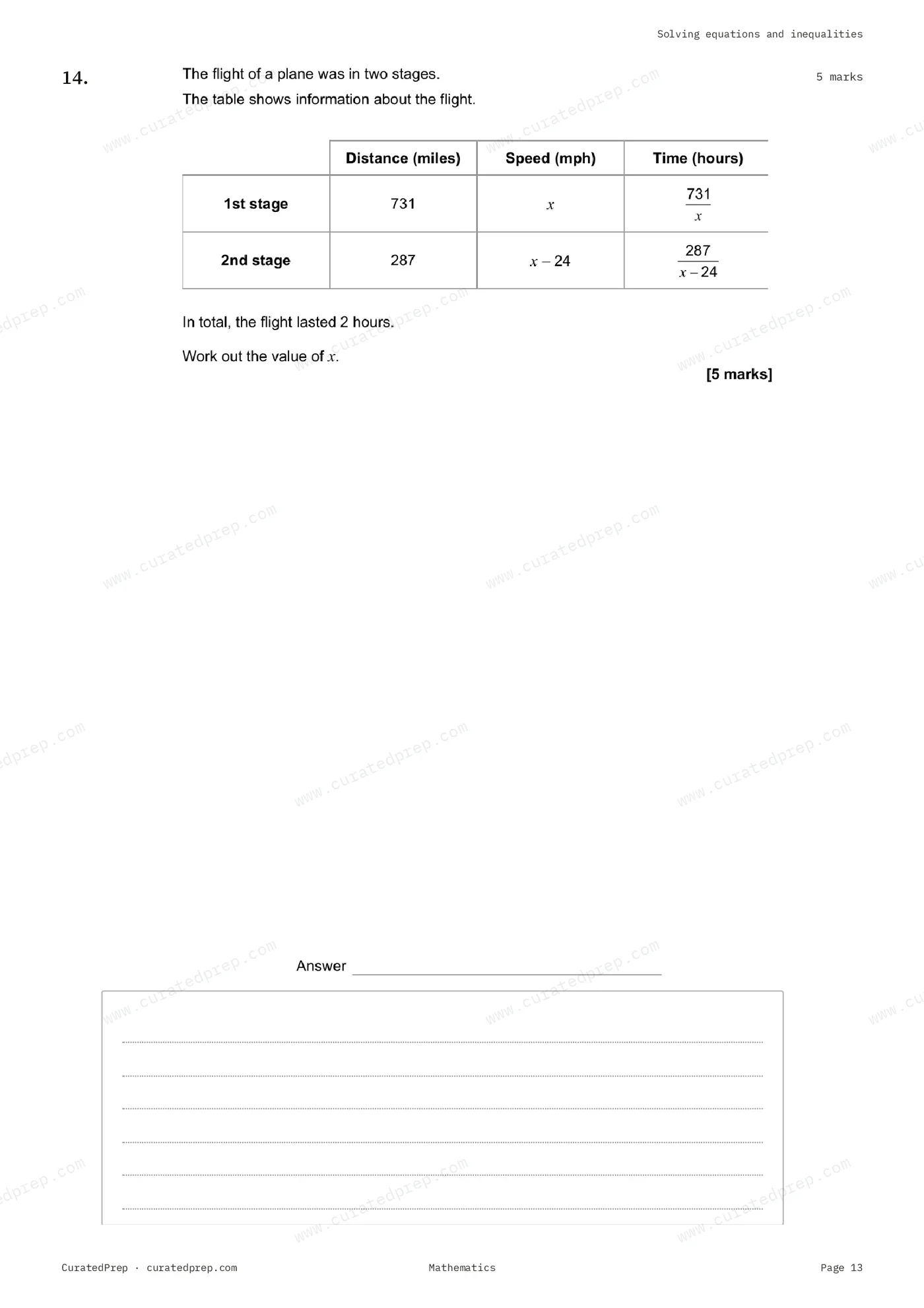 Worksheet, page 13
