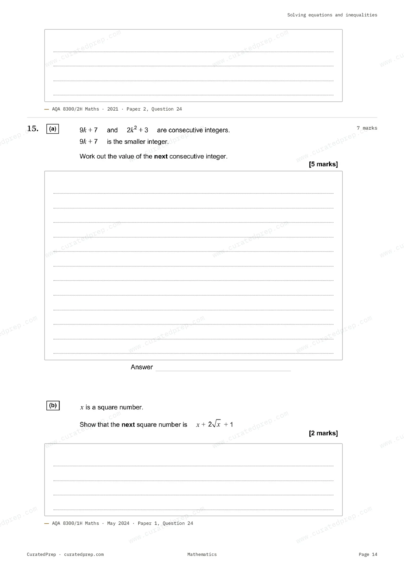 Worksheet, page 14