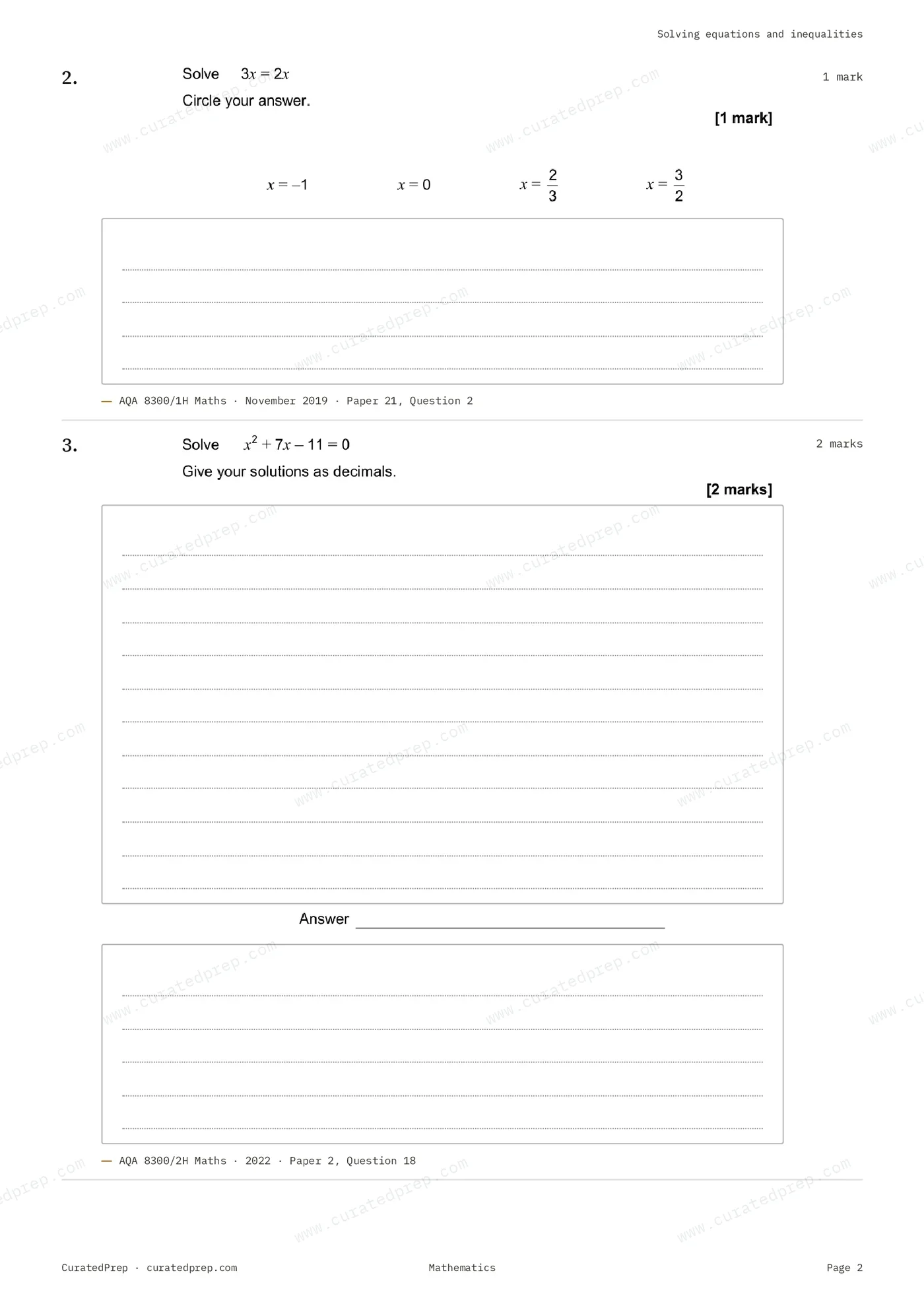 Worksheet, page 2