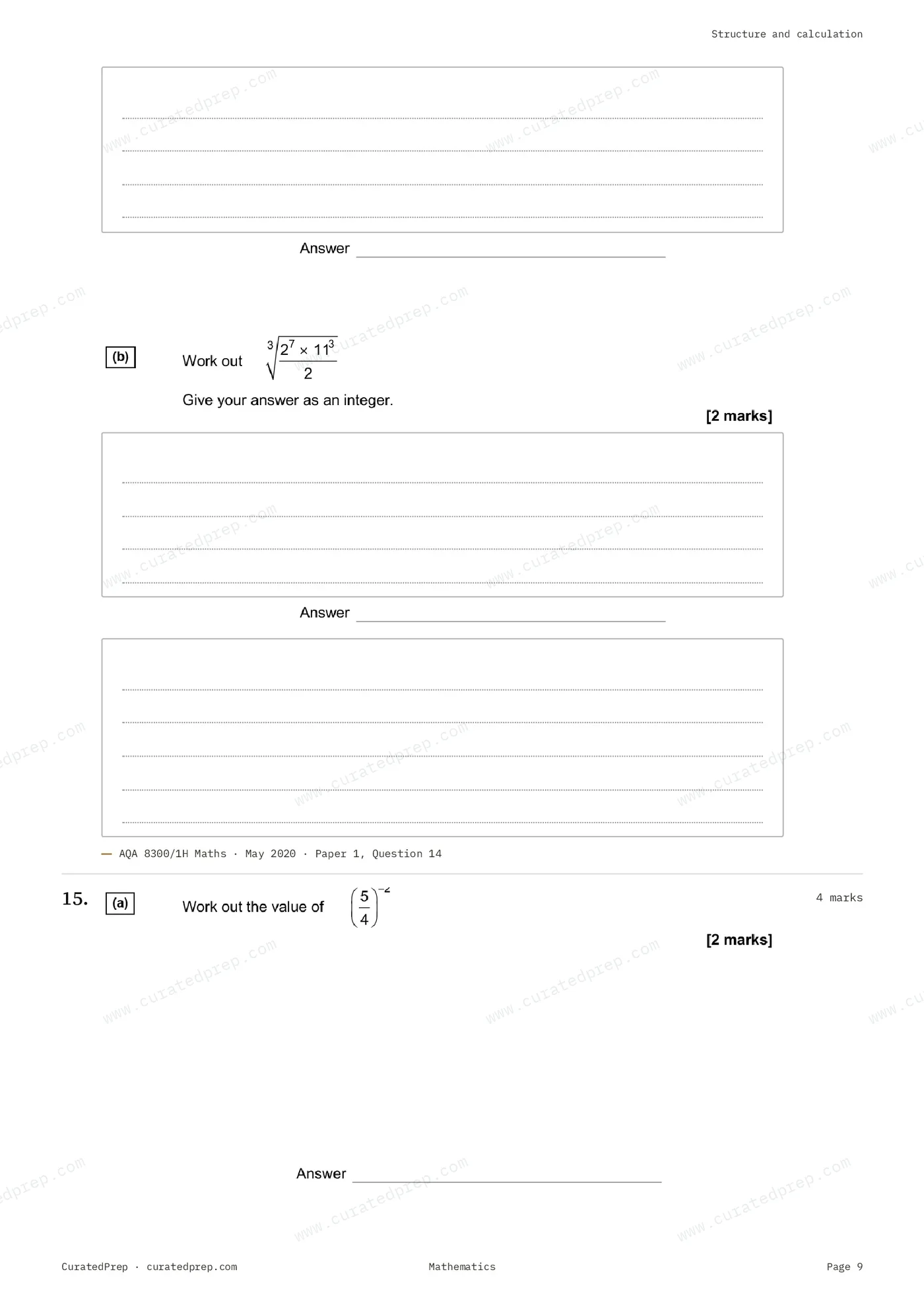 Worksheet, page 9