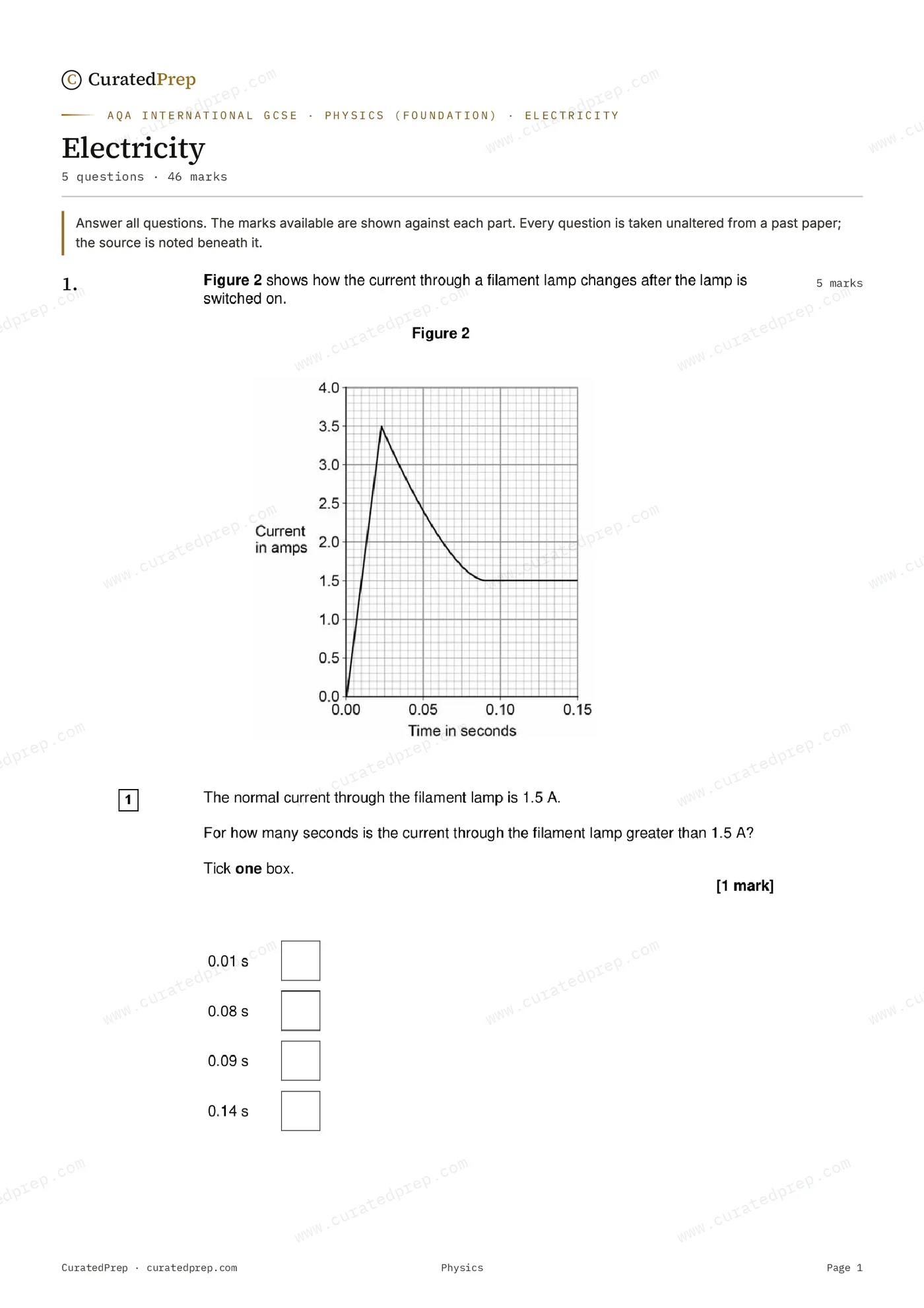 Worksheet, page 1