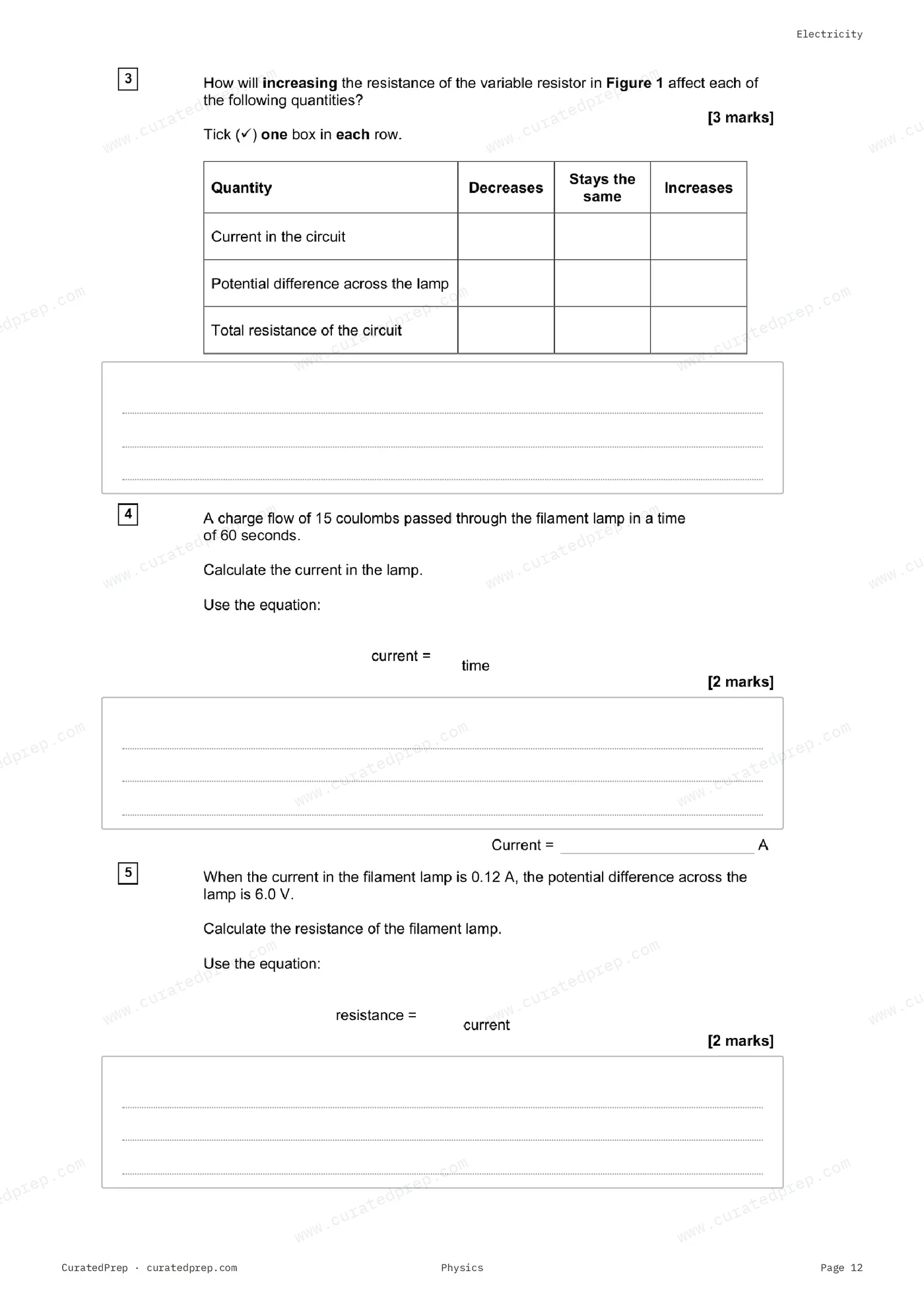 Worksheet, page 12
