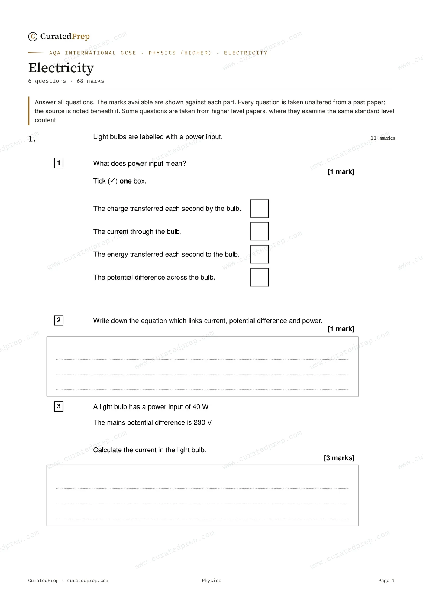 Worksheet, page 1