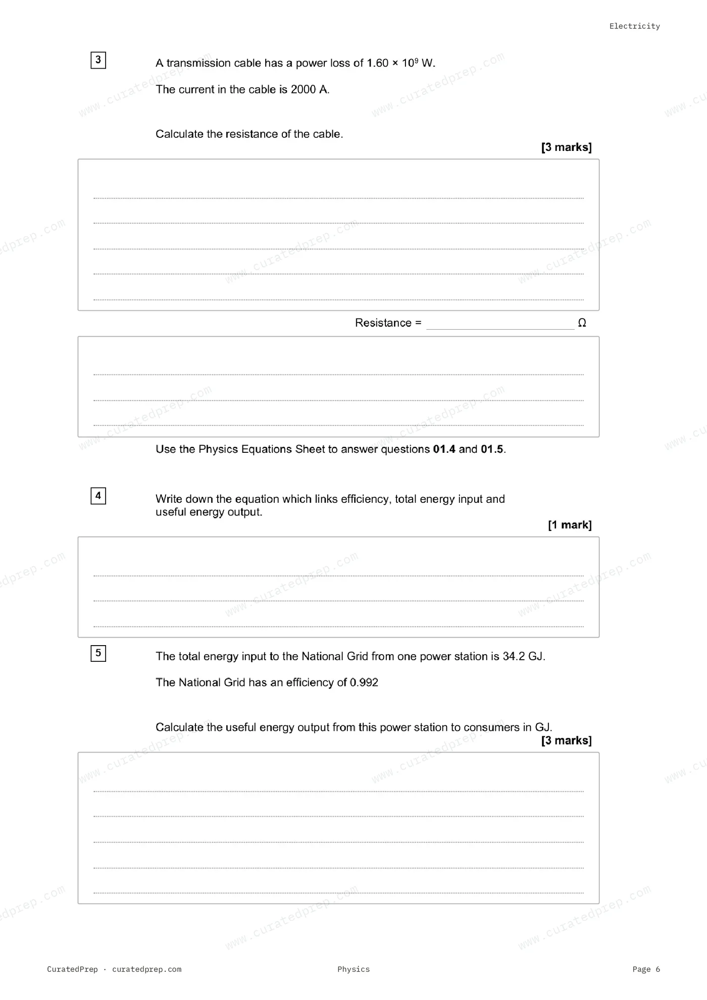 Worksheet, page 6