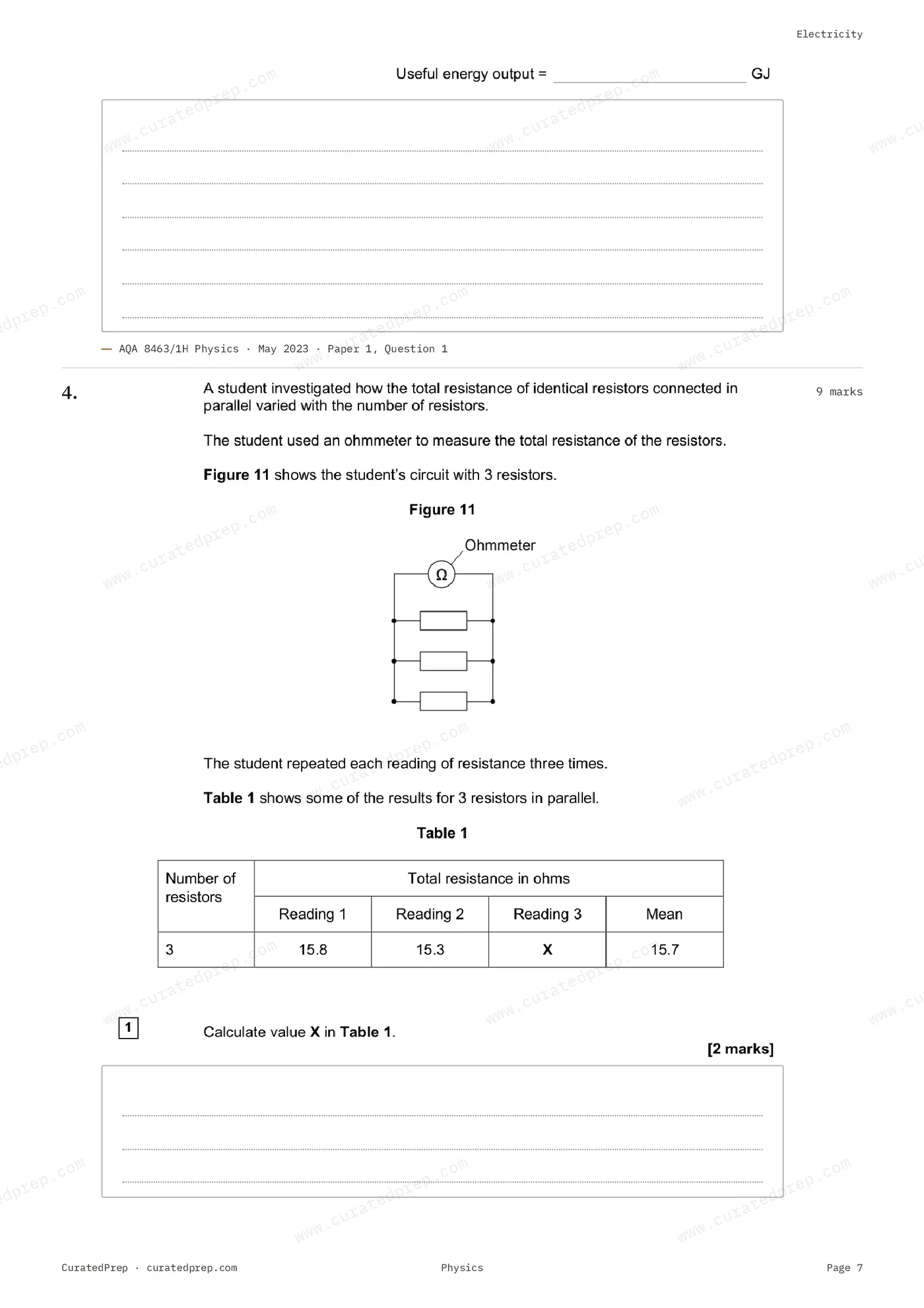 Worksheet, page 7