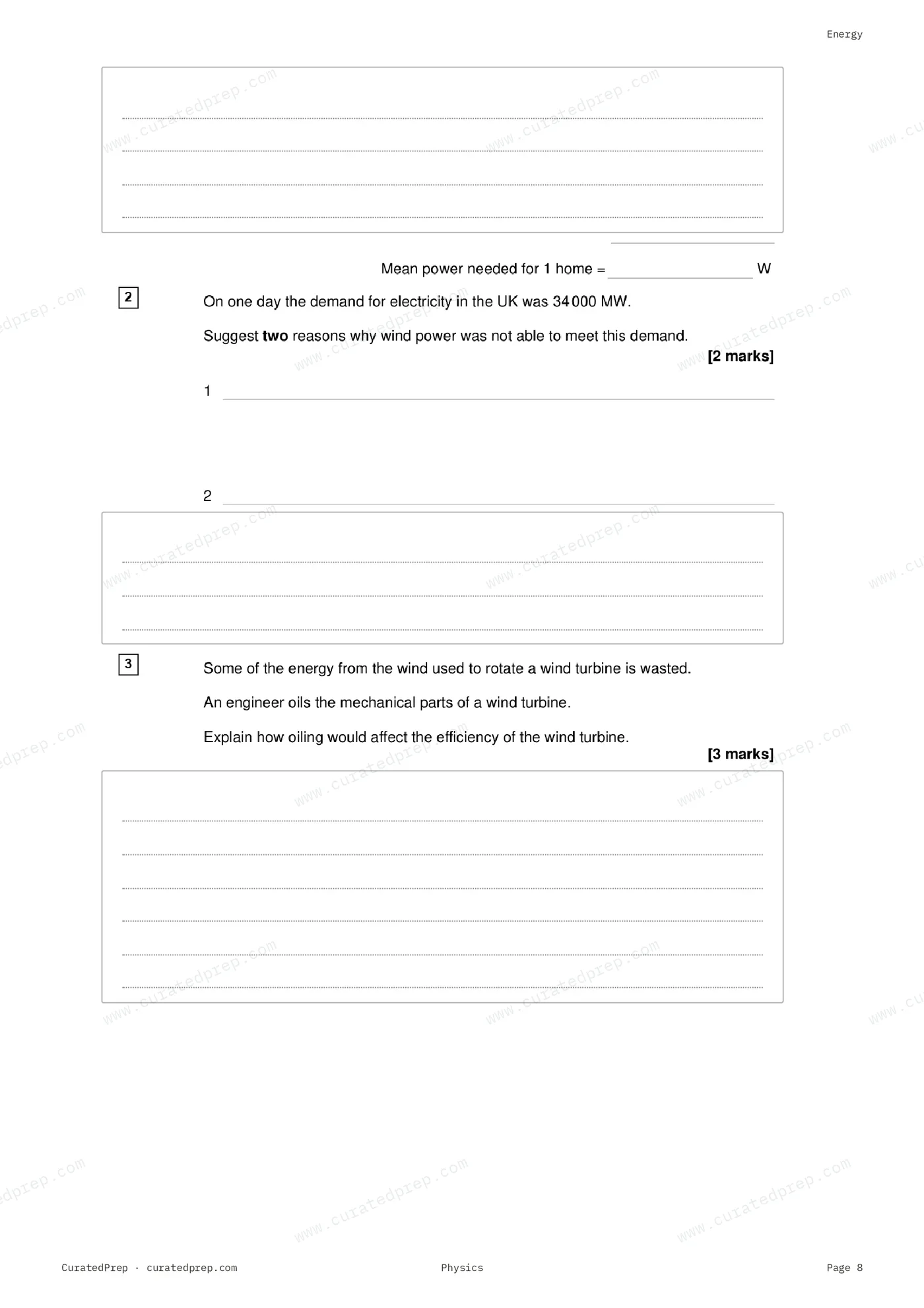 Worksheet, page 8